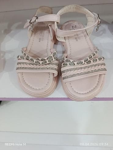 yumurta bezekleri: Uşaq üçün qız sandaleti yeni istifadə olunmayıb - Rəng: Açıq — 1