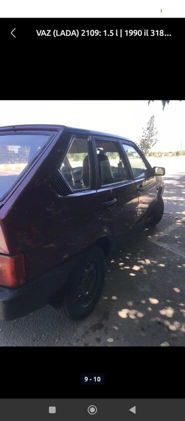 xezer avtomobil qiymetleri: VAZ (LADA) 2109: 1.5 l | 1990 il Hetçbek — 8