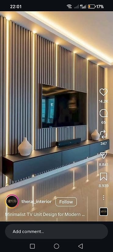 kafe üçün mebel: Minimalist TV unit dizaynları – müasir interyerlər üçün - Divara — 2