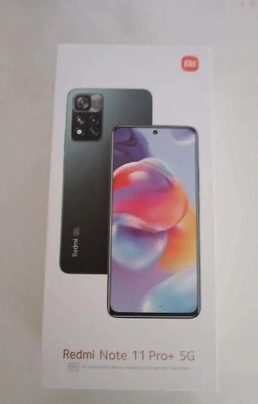 samsung s8 plus ekran: Redmi Note 11 Pro+, 128 GB, rəng - Gümüşü, Sensor, Barmaq izi, İki sim kartlı — 5