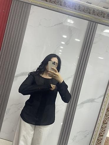 qəd: Qara qadın bluzası - Rəng: klassik qara - Model: iki fərqli geyinmə — 1