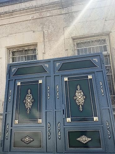 sveler: Yeni Dəmir Həyət darvazası, Yana açılan, 3 m, Mexaniki, Qapı ilə, Kredit var, Ödənişli quraşdırma, Ünvandan götürmə, Ödənişli çatdırılma, Rayonlara çatdırılma — 1