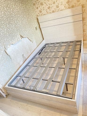 Çarpayılar: İşlənmiş, İkinəfərlik çarpayı, Bazalı, Matras ilə, Siyirməsiz, Azərbaycan — 4