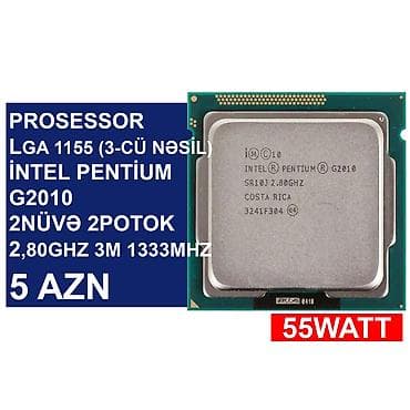 komputer prosesor: Prosessorlar “LGA 1155 socket (3cü nəsil)” ⭐LGA 1155 (3cü nəsil) İntel — 4