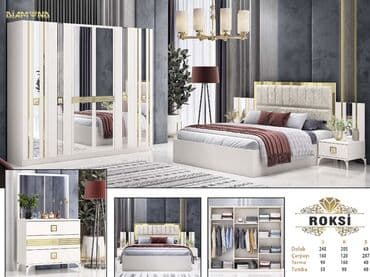 İkinəfərlik çarpayı, Dolab, Termo, 2 tumba, Yeni