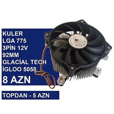Kulerlər “775 socket 12v 3/4pin” ⭐Kuler 775 socket 12v 3pin - 8 AZN — 4