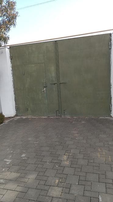 Sendviç panellər: Dəmir Həyət darvazası, Yana açılan, Mexaniki, Qapı ilə, rəng - Yaşıl, Kredit yoxdur — 2