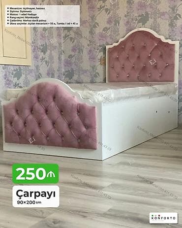 islenmis matras: Çarpayı – 90×200 sm – Mexanizm: açılmayan, bazasız – Sıyırma — 1