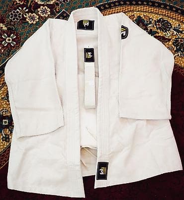 ortopedik ayaqqabilar: Uşaq üçün cüdo/ciu-citsu kimono üst geyimi - Rəng: ağ - Material — 2