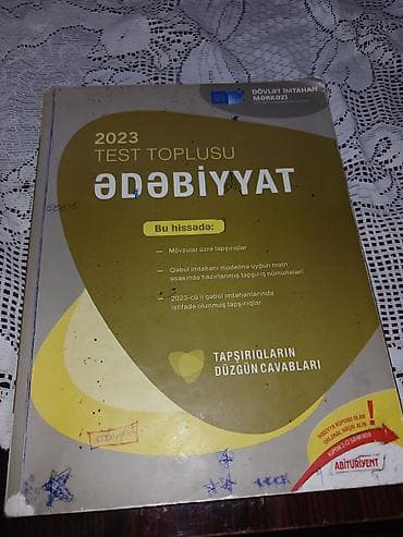 Testlər: Məhsul: 2023 Test Toplusu kitabları – Dövlət İmtahan Mərkəzi Dəst — 3