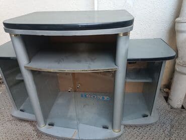 телефон флай с телевизором кнопочный: Прямой ТВ стенд, С полками, Стеклянный — 1