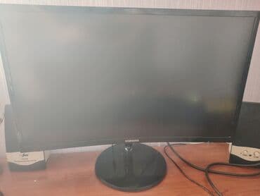 notebook çantaları: Ofis və ya ev istifadəsi üçün uyğun, qara rəngli Samsung monitor. Düz — 1