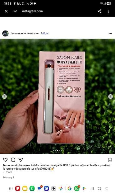 USB ilə şarj olunan dırnaq cilalayıcı aparatı – Salon Nails MR048 - — 1