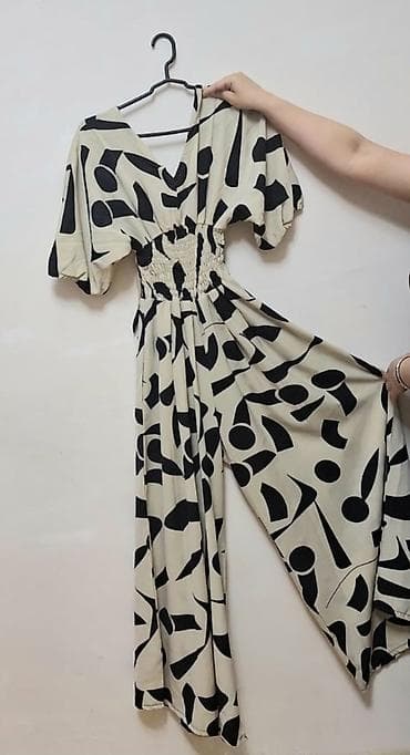 yay donu: Qadın geyimi – naxışlı maxi paltar - Model: Uzun, axıcı kəsim; V- — 1