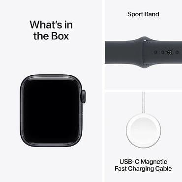 Личные вещи: Новый, Смарт часы, Apple, Водонепроницаемый, цвет - Черный — 4