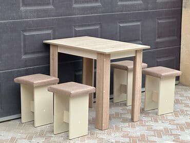 yazı masa: Mətbəx üçün, Yeni, 4 stul — 2