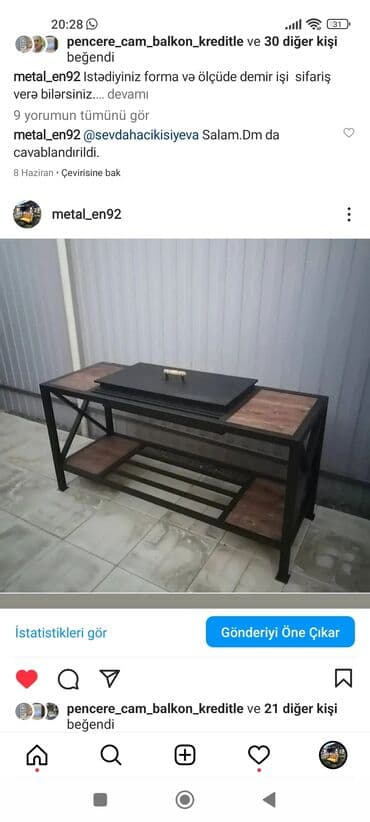 Avadanlığın icarəsi: Metal en mmc olaraq istədiyiniz forma və ölçüde demir işlerinin — 16