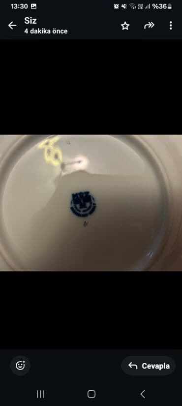 женьшень капсулы для набора веса: Чайный набор, цвет - Синий, Фарфор, 6 персон, Германия — 7