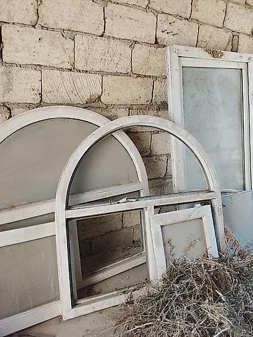 panel aboylar: PVC pəncərə çərçivələri və şüşəli pəncərə parçaları - Material: ağ — 1