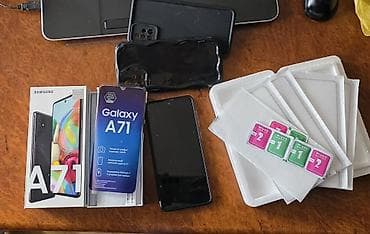 playstation3 price: Samsung Galaxy A71, 128 GB, rəng - Qara, Barmaq izi — 2