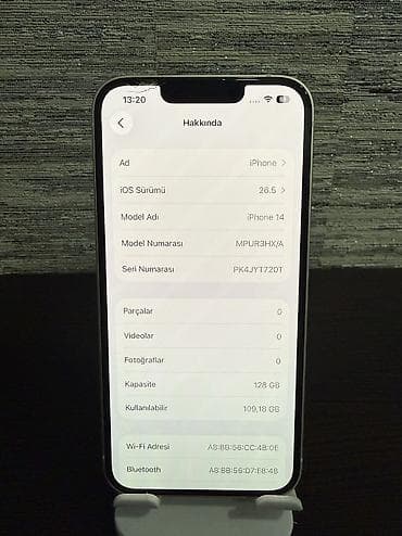 iphone 12 az: IPhone 14, 128 GB, Starlight, Simsiz şarj, Face ID — 7