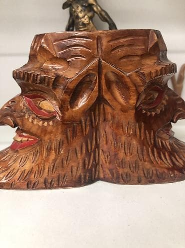 Винтажная деревянная подсвечница ручной работы ! lalafo.az -da Винтажная деревянная подсвечница ручной работы !