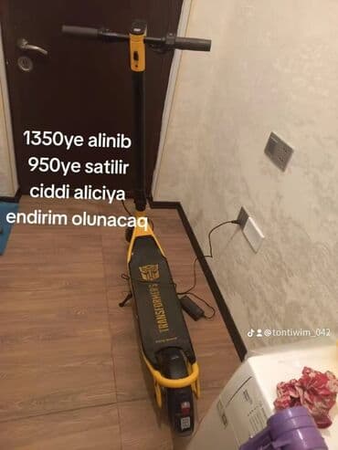 2 cı el elektrikli scooter: Elektrikli skuter – “Transformers” temalı dizayn. Xüsusiyyətlər: - — 2