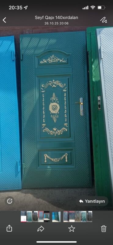 işlənmiş dəmir qapilar: Salam aleykum her gure qapilarin resotkalarin pirillalarin munasib — 5