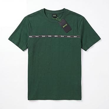 BOSS kişi T‑şörtü - Model: qısaqol, crew‑neck - Dizayn: sinə xətti — 3