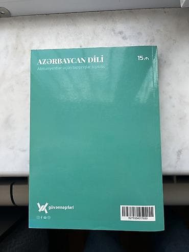 prava test: Məhsul: “Azərbaycan Dili – Abituriyentlər üçün tapşırıqlar toplusu” — 2