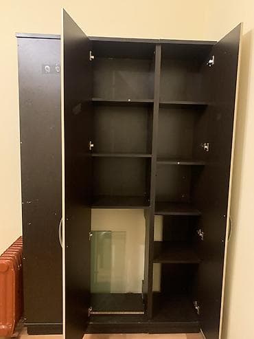 dolab kombi: 3 qapılı, Digər rəng, Digər material, Açılan, Düz dolab — 3