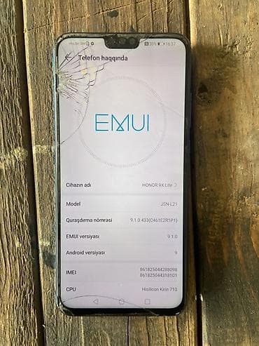 kgtel telefon: Honor 9X Lite, rəng - Mavi, Qırıq — 3
