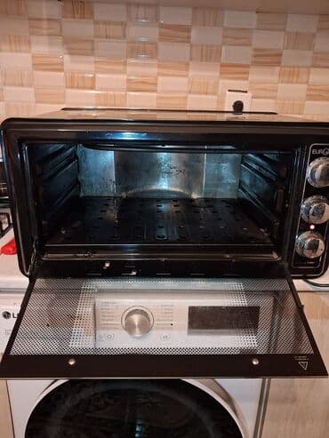 metbex sobalari: Духовка Eurolux, Электрическая, цвет - Черный, Отдельностоящая, Б/у — 3