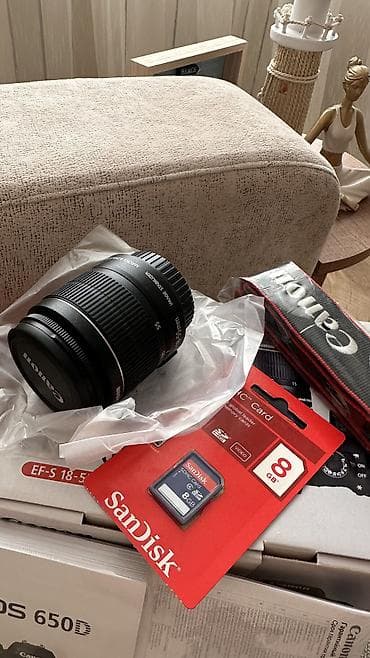 Elektronika: Canon EOS 650D EF-S 18-55 IS II Kit YENİ-sıfır - 18.0 MP APS-C CMOS — 7