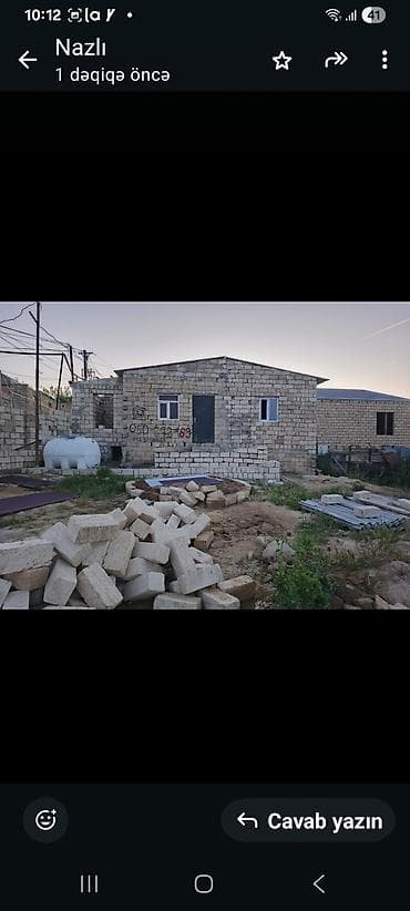 xırdalanda satılan həyət evləri: 2 otaqlı, 40 kv. m, Kredit yoxdur, Təmirsiz — 5