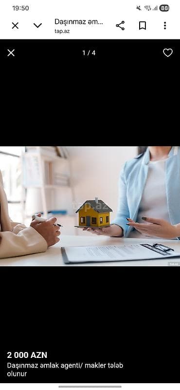 tarqovu iş elanlari: Makler tələb olunur, Təcrübəsiz, Dəyişən növbəli — 1