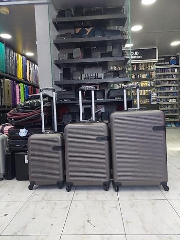 camadan: Sərnişin çamadan dəsti – 3 ölçü - Korpus: sərt və yüngül polikarbonat — 1