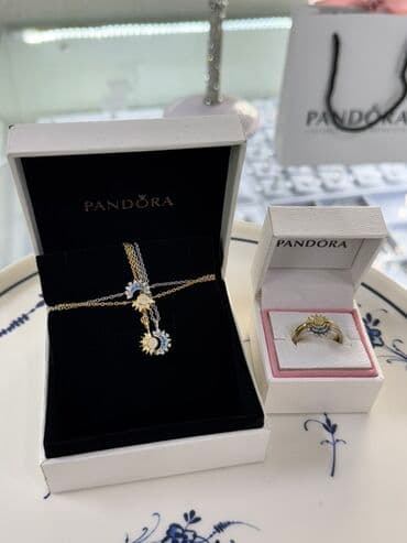 italyan qizili: Dəstə daxildir: Sırğa, Pandora, Gümüş — 5