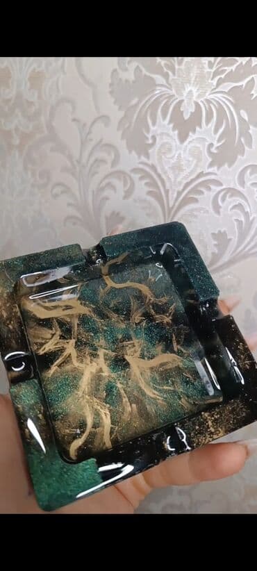 табак для кальяна: Epoksi külqabı – əl işidir. Xüsusiyyətlər: - Material: keyfiyyətli — 1