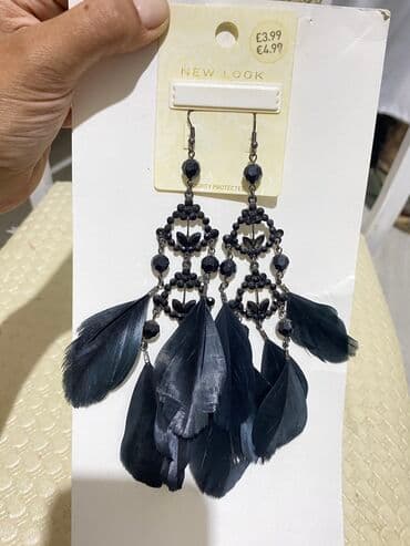 qadınlar üçün strazlı papaqlar: Qadın aksesuarları dəsti – müxtəlif üslubda sırğalar, boyunbağı və — 8