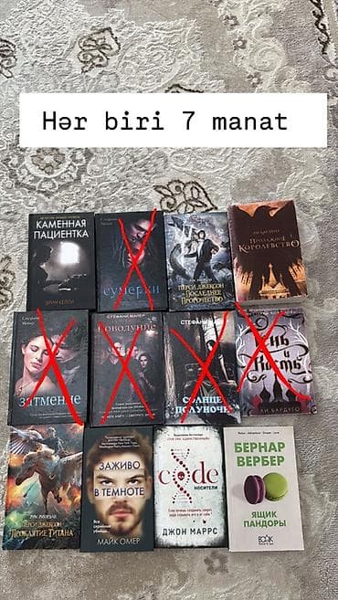 king cool: Rus dilində müxtəlif janrlarda kitablar satılır. Şəkillərdə hər kitab — 3