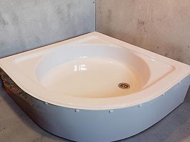 duw: FİBER AKRİLL materialdan hazırlanmış duşaltılar və PODDONLAR. Ölçülər — 8