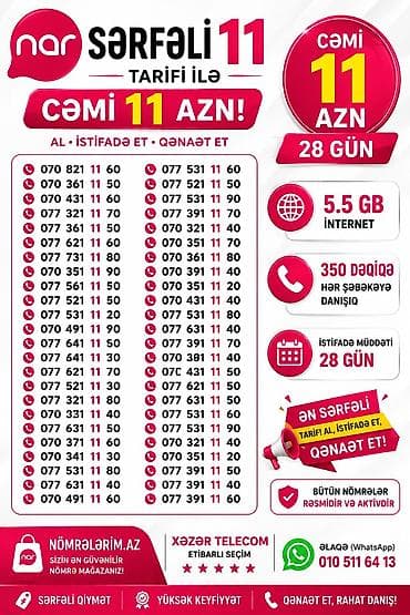 bakcell limitsiz internet: Nar “Sərfəli 5” tarifi - Aylıq cəmi 11 AZN - İstifadə müddəti: 28 gün — 1