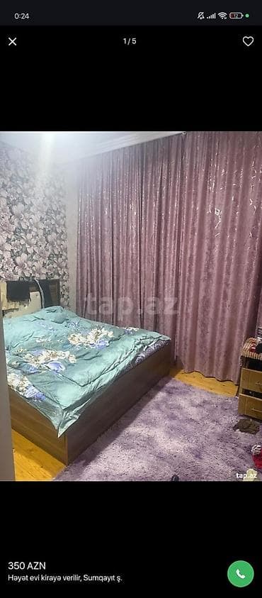 qazax kirayə ev: Həyət evi kirayə verilir, Sumqayıt şəhəri. - 3 otaqlı, geniş dəhlizli — 3