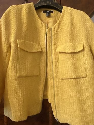 Qadın geyim dəsti – 3 məhsul 1) Sarı jaket (H&M) - Parça