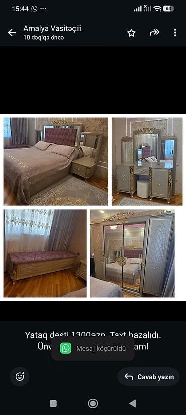 Yataq desti 1300azn. Taxt bazalıdı. Ünvan Sumqayit (3887) aml
