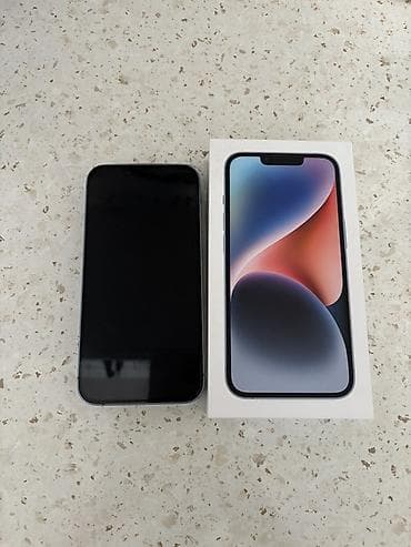apple mac mini: IPhone 14, 128 GB, Mavi, Face ID — 1