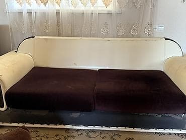 divanlar: İşlənmiş, Divan, 2 kreslo, Bazasız, Açılmayan — 2