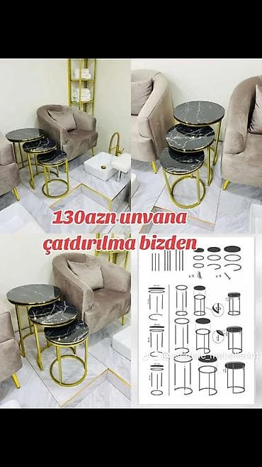 Yumru masa, Açılmayan, Təkərsiz, Zəmanətsiz, Pulsuz quraşdırılma