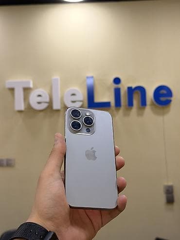 iphone es5: IPhone 15 Pro, 128 GB, Natural Titanium, Zəmanət, Kredit, Simsiz şarj — 1